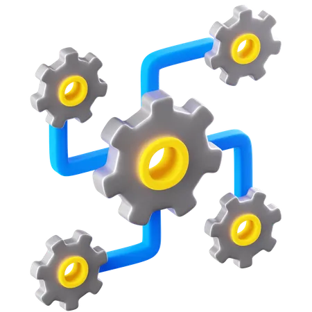 Data Integration  3D Icon