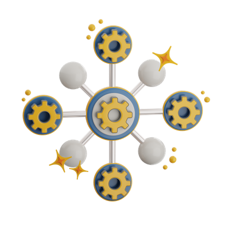 Data Integration  3D Icon