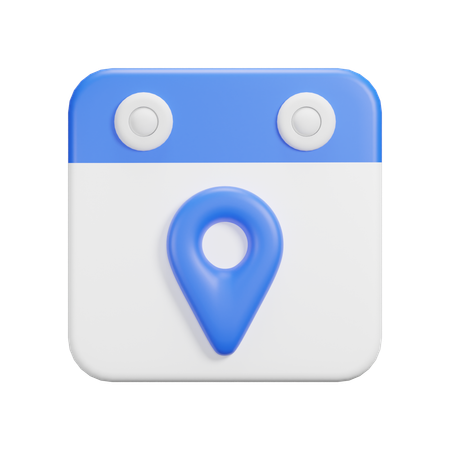 Local da data  3D Icon