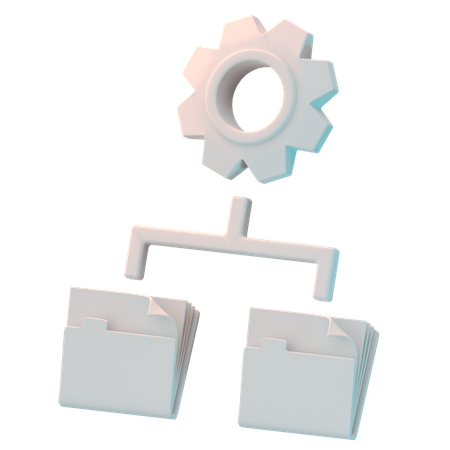 Data Management  3D Icon