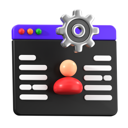 Data Management  3D Icon