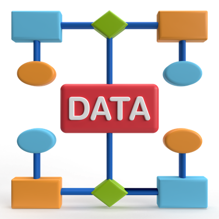 Data Management  3D Icon