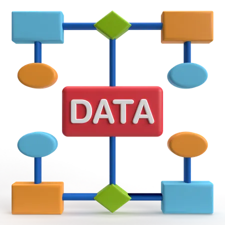 Data Management  3D Icon