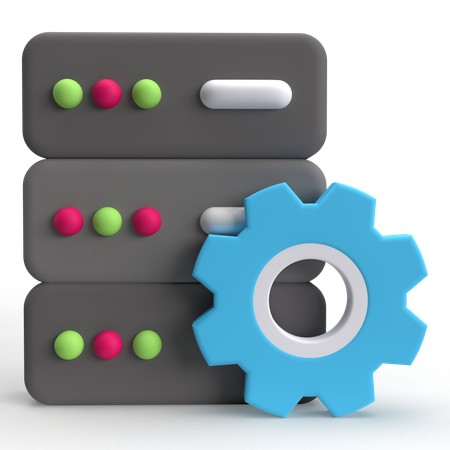 Data Management  3D Icon