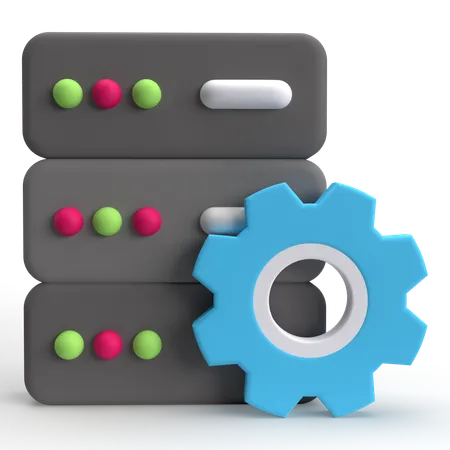 Data Management  3D Icon