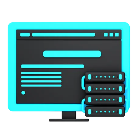 Data management  3D Icon