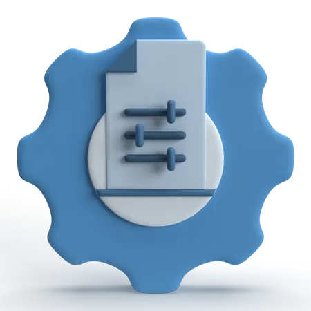 Data Management  3D Icon