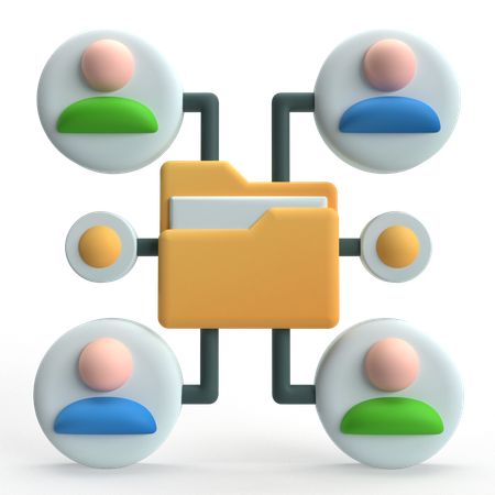 Data Management  3D Icon