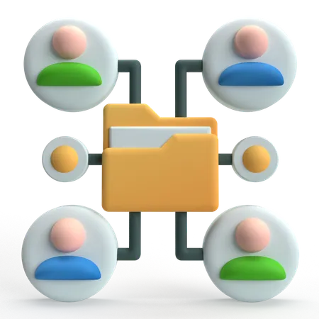 Data Management  3D Icon