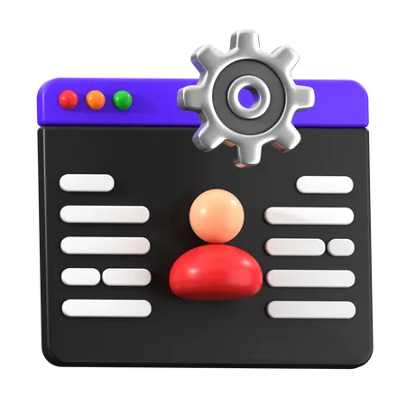 Data Management  3D Icon