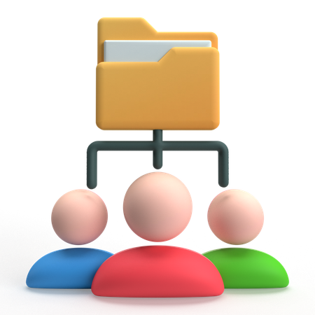Data Management  3D Icon