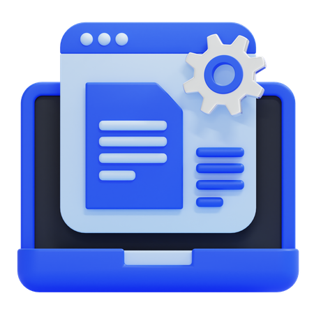 Data Management  3D Icon