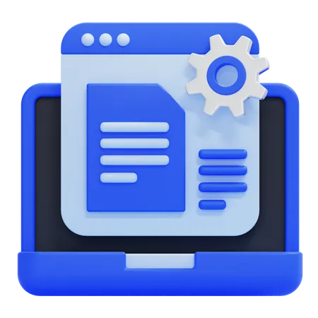 Data Management  3D Icon