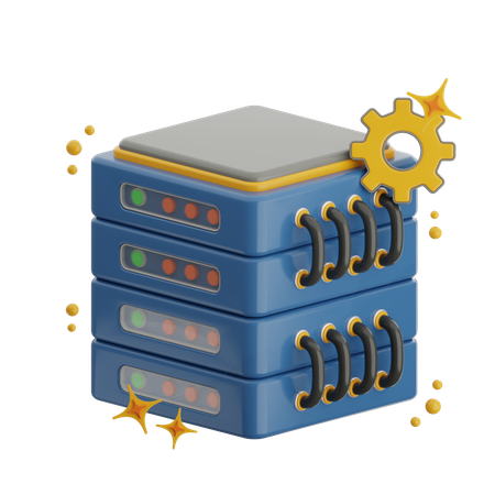 Data Management  3D Icon