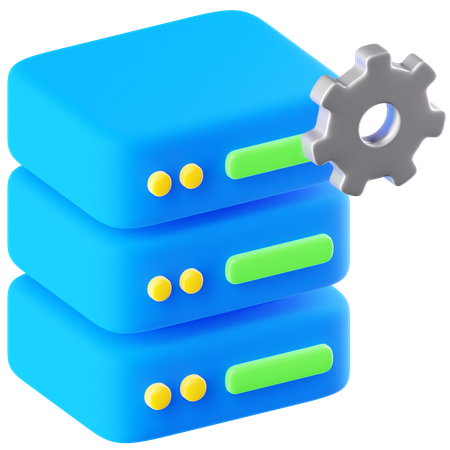 Data Management  3D Icon