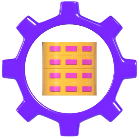 Data Management  3D Illustration