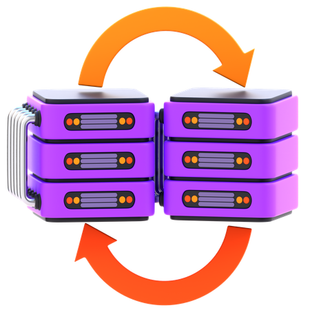 Data Migration  3D Icon