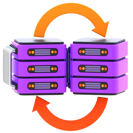Data Migration  3D Icon