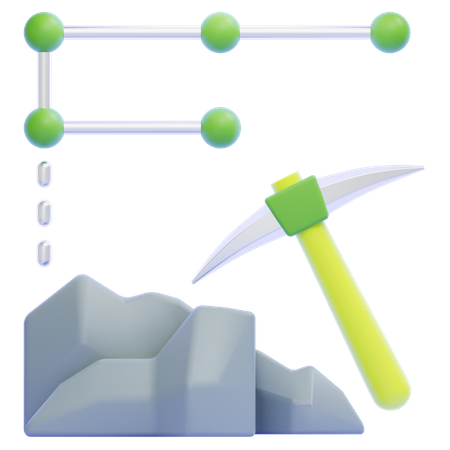 Data Mining  3D Icon