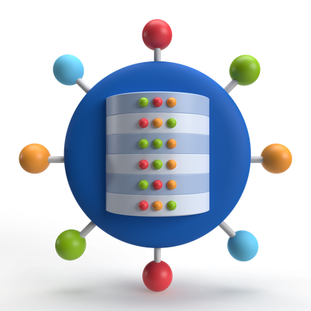 Data Network  3D Icon