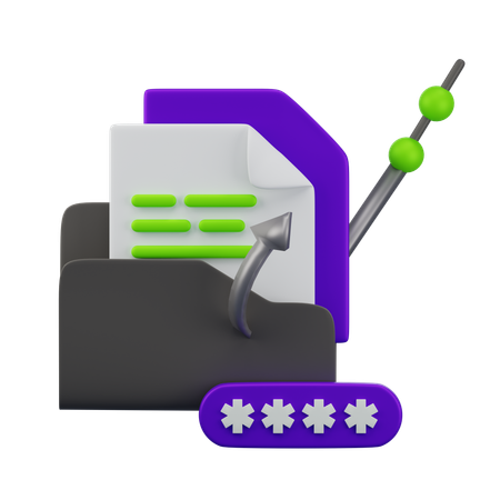 Data Phishing  3D Icon