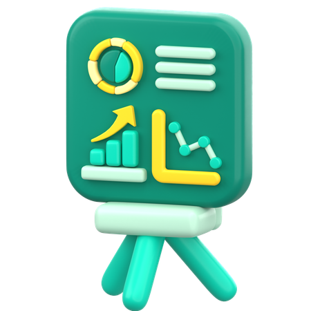 Data Presentation  3D Icon