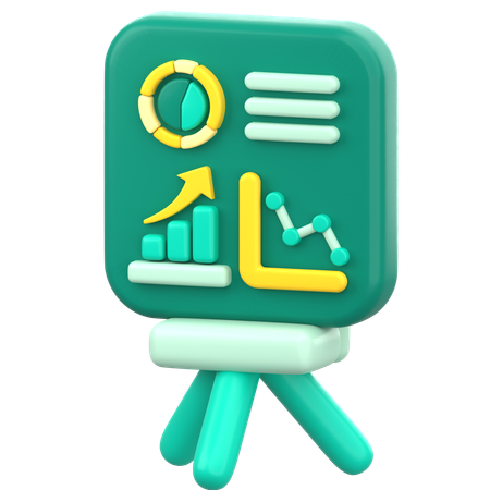 Data Presentation  3D Icon