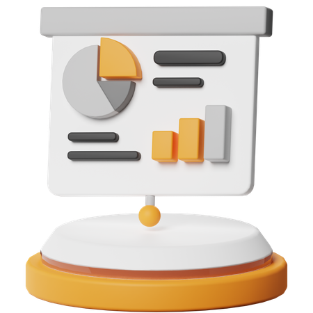 Data Presentation  3D Icon