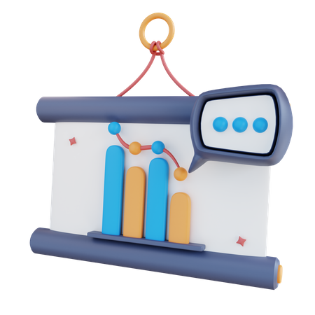 Data Presentation  3D Icon