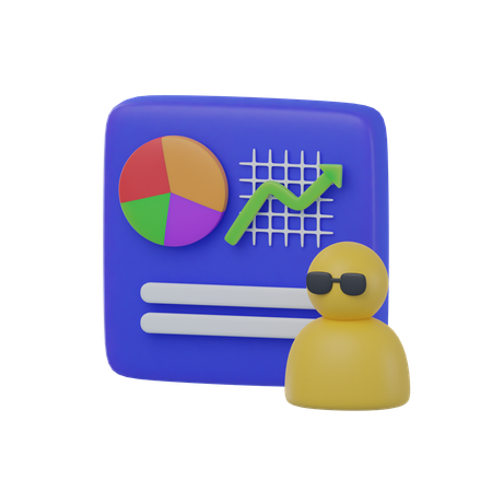 Data Presentation  3D Icon