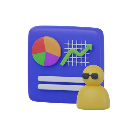 Data Presentation  3D Icon