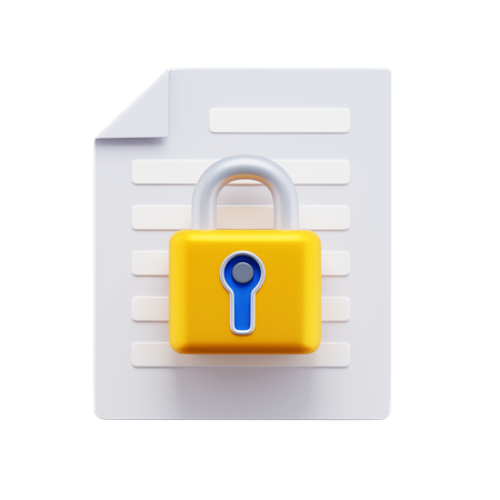 Data Privacy  3D Icon