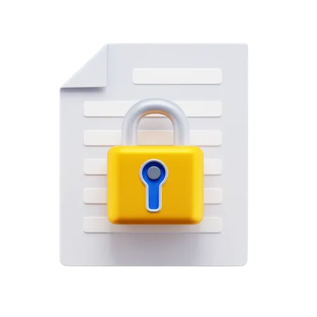 Data Privacy  3D Icon