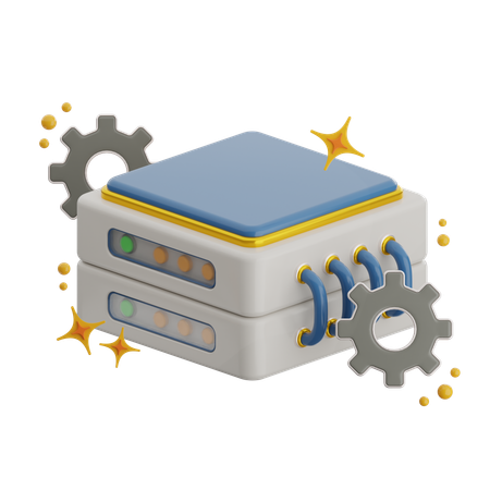 データ処理  3D Icon