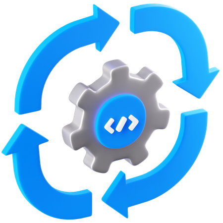 Data Processing  3D Icon