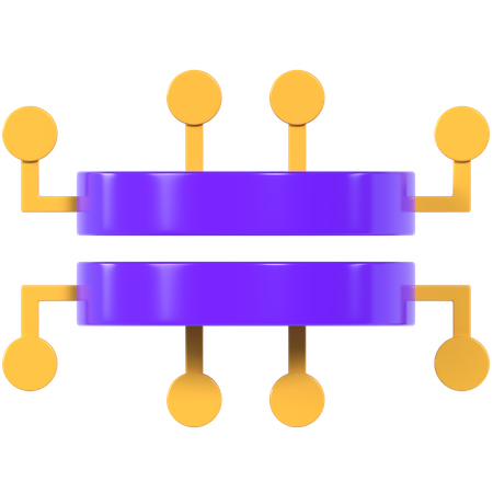 Data Processing  3D Illustration