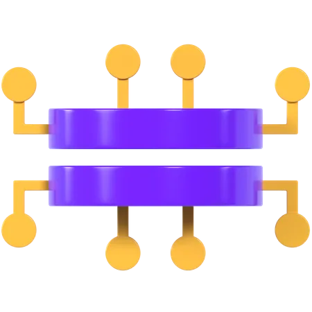 Data Processing  3D Illustration