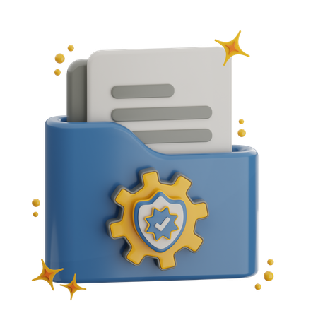 Data Protection  3D Icon