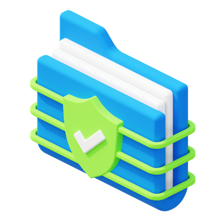 Data Protection  3D Icon