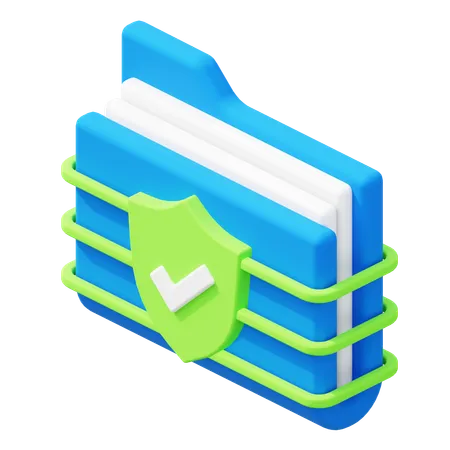 Data Protection  3D Icon