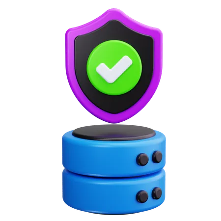 Data Protection  3D Icon