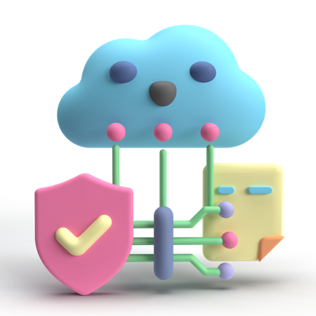 Data Protection  3D Icon