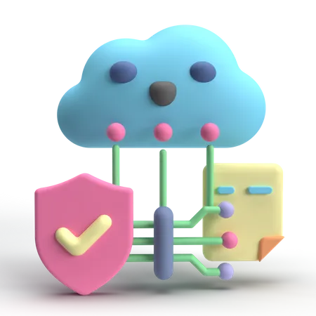 Data Protection  3D Icon