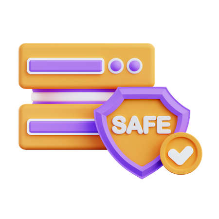 Data Protection  3D Icon