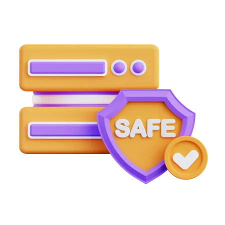 Data Protection  3D Icon