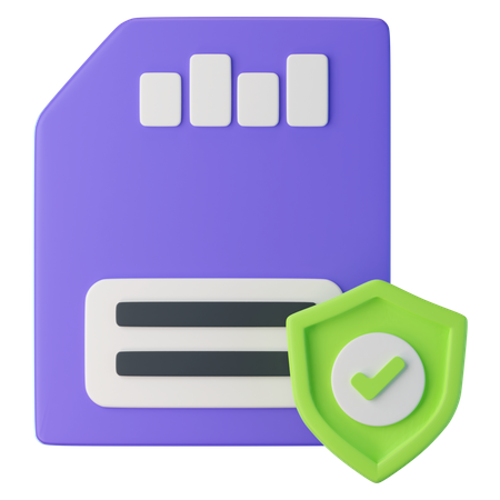 Data Protection  3D Icon