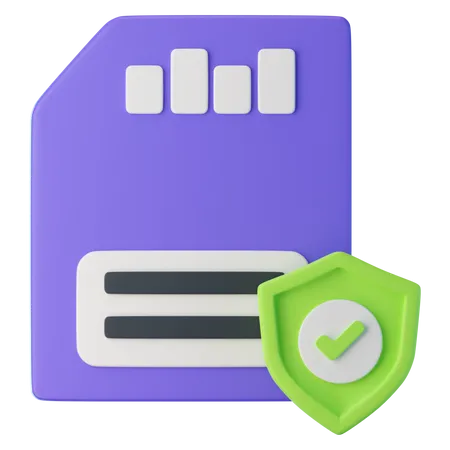 Data Protection  3D Icon