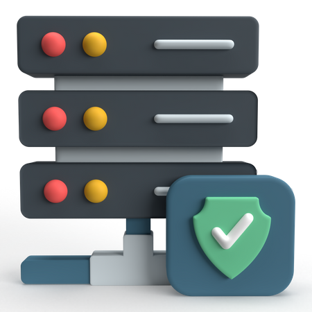 Data Protection  3D Icon