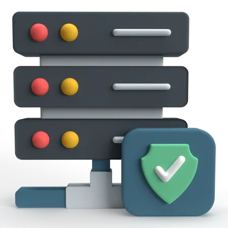 Data Protection  3D Icon