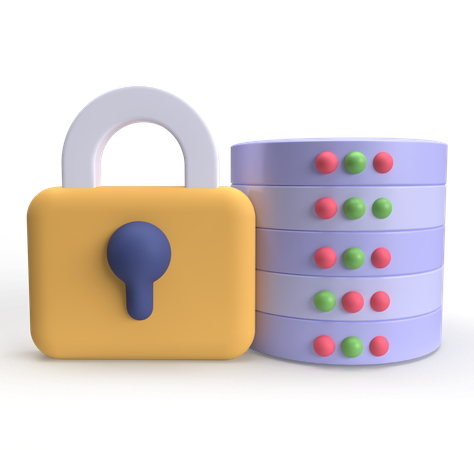 Data Protection  3D Icon